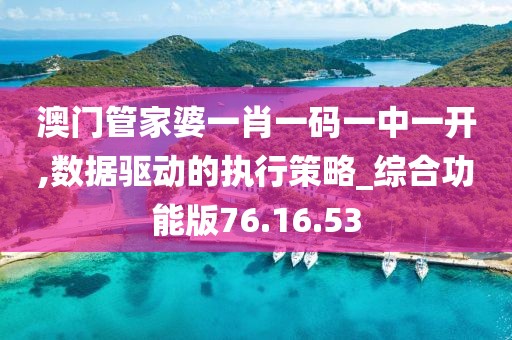 澳门管家婆一肖一码一中一开,数据驱动的执行策略_综合功能版76.16.53