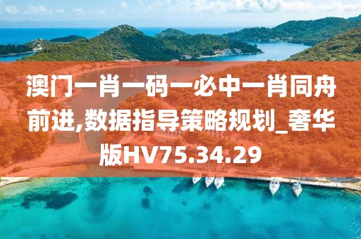 澳门一肖一码一必中一肖同舟前进,数据指导策略规划_奢华版HV75.34.29