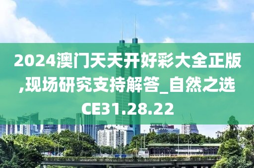 2024澳门天天开好彩大全正版,现场研究支持解答_自然之选CE31.28.22