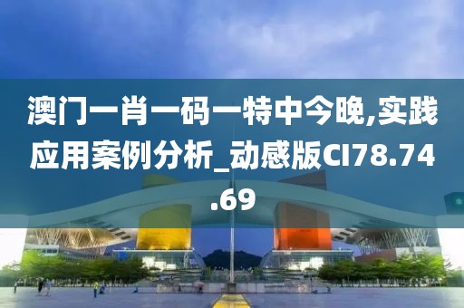 澳门一肖一码一特中今晚,实践应用案例分析_动感版CI78.74.69