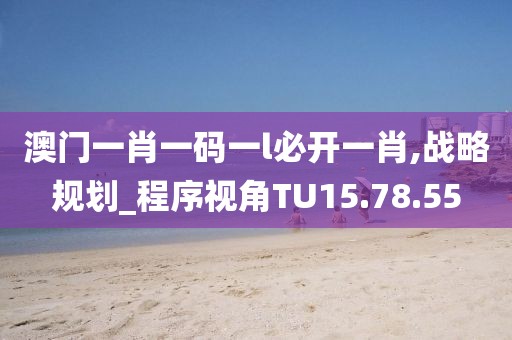 澳门一肖一码一l必开一肖,战略规划_程序视角TU15.78.55