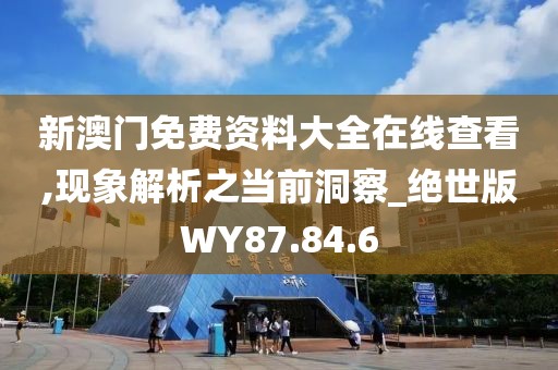 新澳门免费资料大全在线查看,现象解析之当前洞察_绝世版WY87.84.6