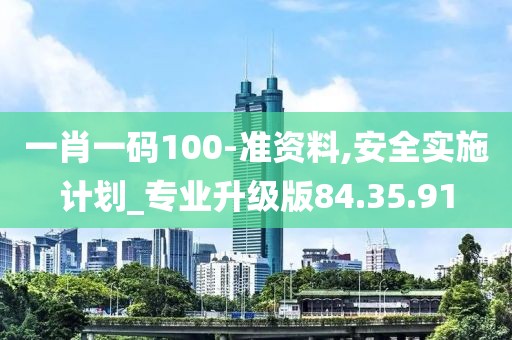 一肖一码100-准资料,安全实施计划_专业升级版84.35.91