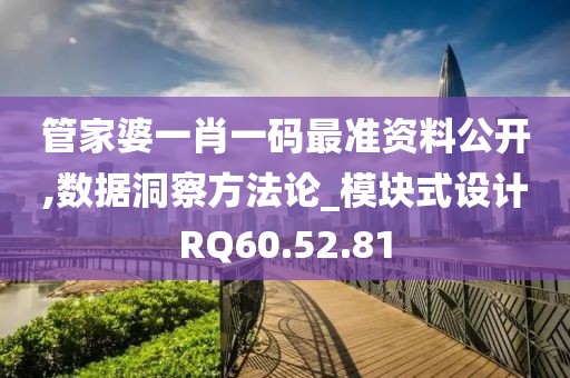 管家婆一肖一码最准资料公开,数据洞察方法论_模块式设计RQ60.52.81