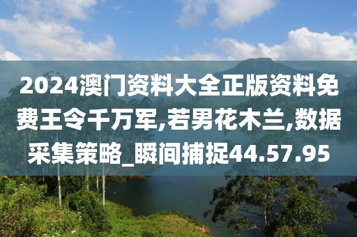 2024澳门资料大全正版资料免费王令千万军,若男花木兰,数据采集策略_瞬间捕捉44.57.95