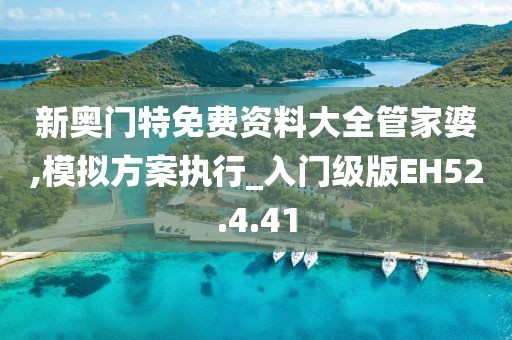 新奥门特免费资料大全管家婆,模拟方案执行_入门级版EH52.4.41