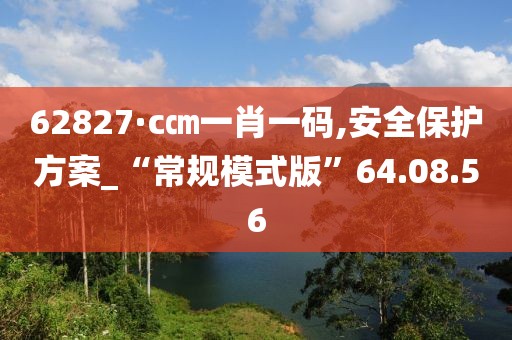 62827·c㎝一肖一码,安全保护方案_“常规模式版”64.08.56