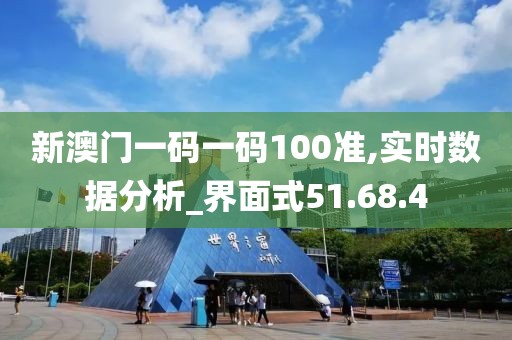 新澳门一码一码100准,实时数据分析_界面式51.68.4