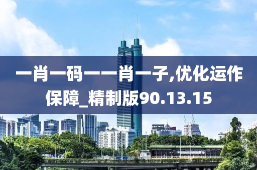 一肖一码一一肖一子,优化运作保障_精制版90.13.15