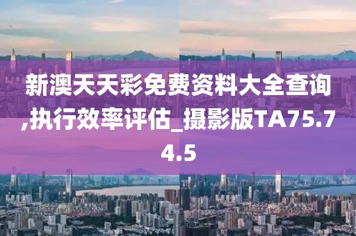 新澳天天彩免费资料大全查询,执行效率评估_摄影版TA75.74.5