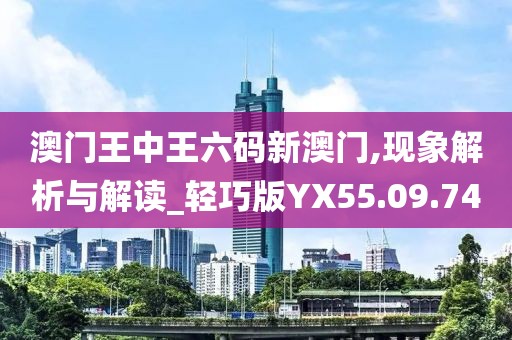 澳门王中王六码新澳门,现象解析与解读_轻巧版YX55.09.74