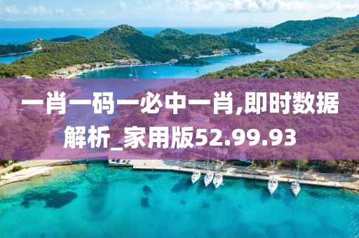 一肖一码一必中一肖,即时数据解析_家用版52.99.93