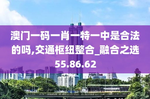 澳门一码一肖一特一中是合法的吗,交通枢纽整合_融合之选55.86.62