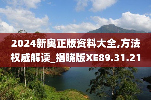 2024新奥正版资料大全,方法权威解读_揭晓版XE89.31.21