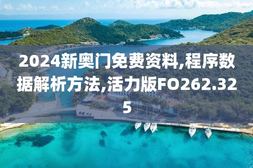 2024新奥门免费资料,程序数据解析方法,活力版FO262.325