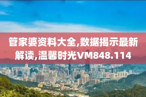 管家婆资料大全,数据揭示最新解读,温馨时光VM848.114