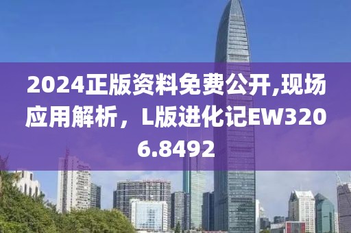2024正版资料免费公开,现场应用解析，L版进化记EW3206.8492