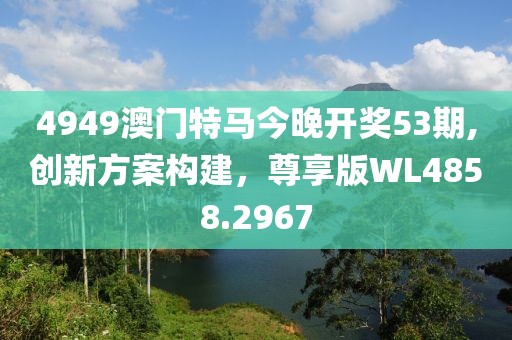 4949澳门特马今晚开奖53期,创新方案构建，尊享版WL4858.2967