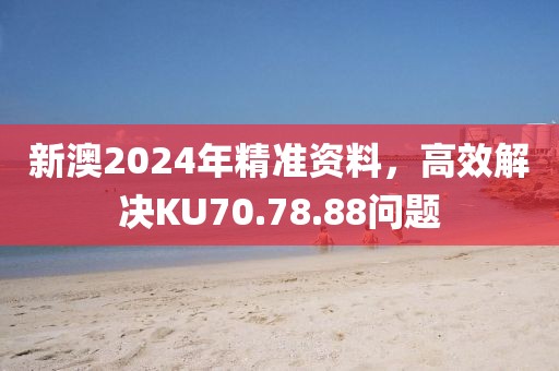 新澳2024年精准资料，高效解决KU70.78.88问题