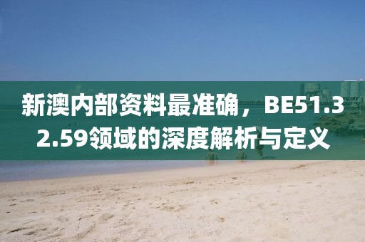 新澳内部资料最准确，BE51.32.59领域的深度解析与定义