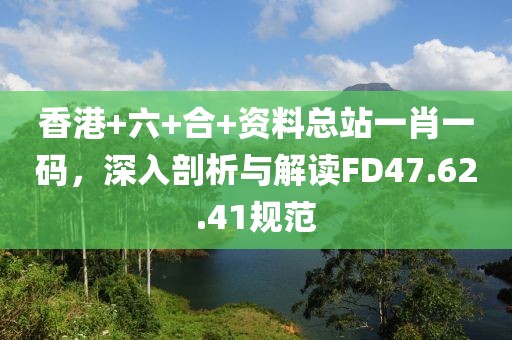 香港+六+合+资料总站一肖一码，深入剖析与解读FD47.62.41规范