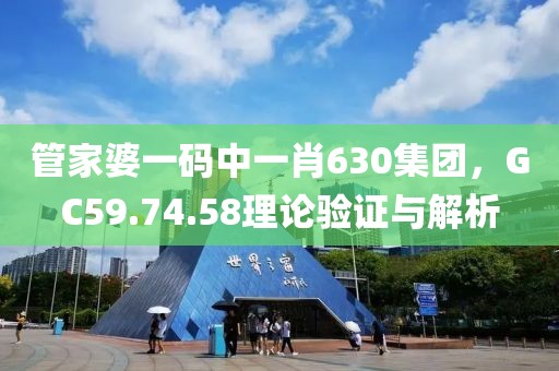 管家婆一码中一肖630集团，GC59.74.58理论验证与解析
