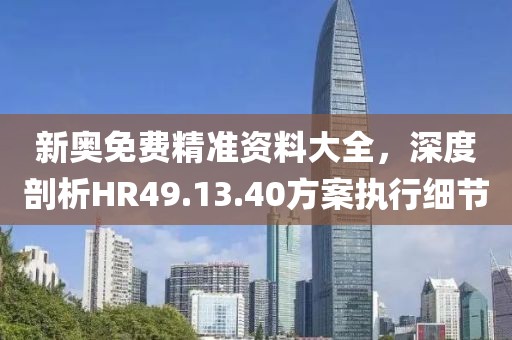 新奥免费精准资料大全，深度剖析HR49.13.40方案执行细节