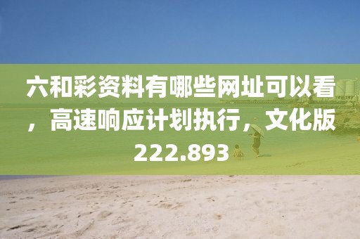 六和彩资料有哪些网址可以看，高速响应计划执行，文化版222.893
