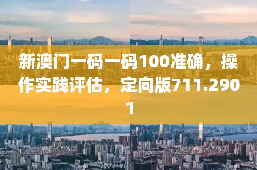 新澳门一码一码100准确，操作实践评估，定向版711.2901