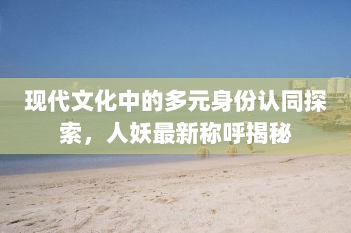 现代文化中的多元身份认同探索，人妖最新称呼揭秘