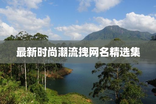 最新时尚潮流拽网名精选集