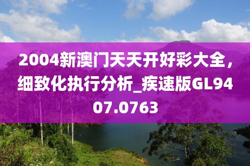 2004新澳门天天开好彩大全，细致化执行分析_疾速版GL9407.0763