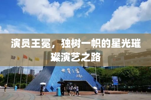 演员王冕，独树一帜的星光璀璨演艺之路