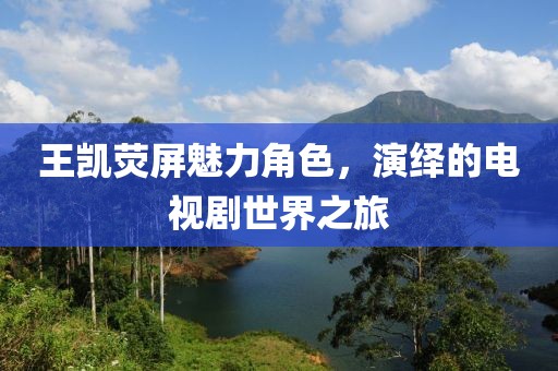 王凯荧屏魅力角色，演绎的电视剧世界之旅