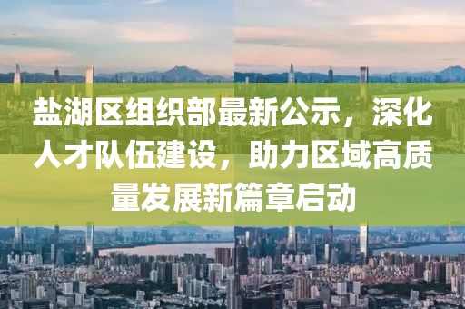 盐湖区组织部最新公示，深化人才队伍建设，助力区域高质量发展新篇章启动