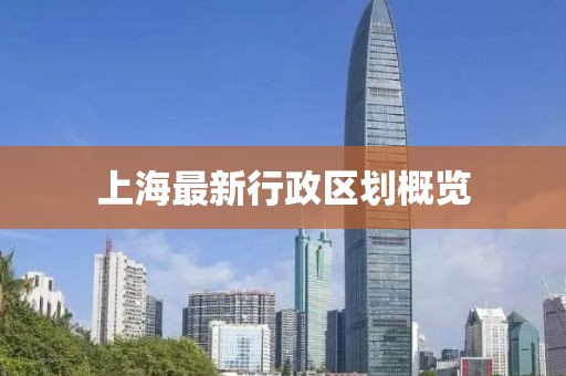 上海最新行政区划概览