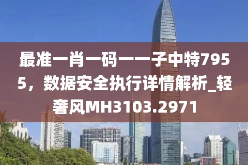 最准一肖一码一一子中特7955，数据安全执行详情解析_轻奢风MH3103.2971