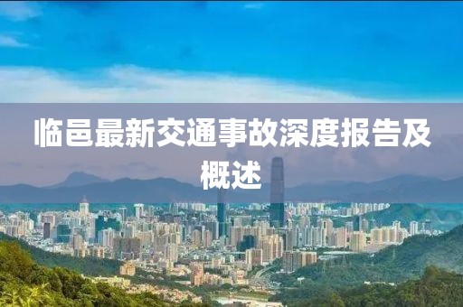 临邑最新交通事故深度报告及概述