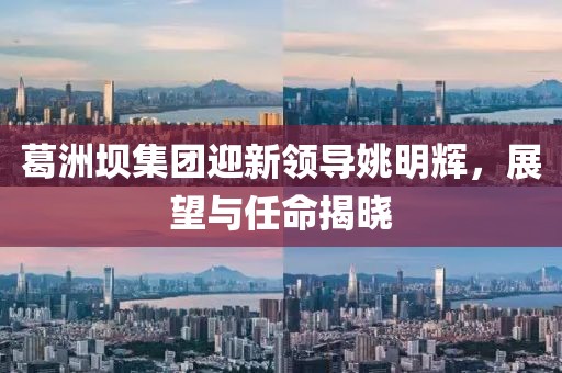葛洲坝集团迎新领导姚明辉，展望与任命揭晓