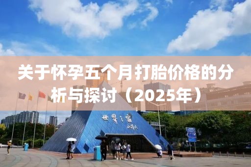 关于怀孕五个月打胎价格的分析与探讨（2025年）
