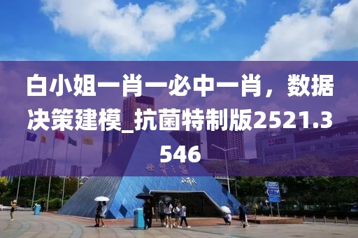 白小姐一肖一必中一肖，数据决策建模_抗菌特制版2521.3546