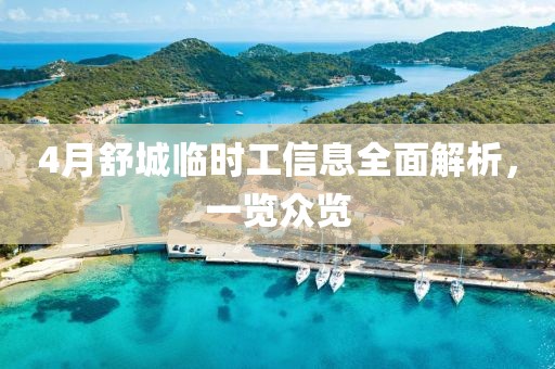 4月舒城临时工信息全面解析，一览众览