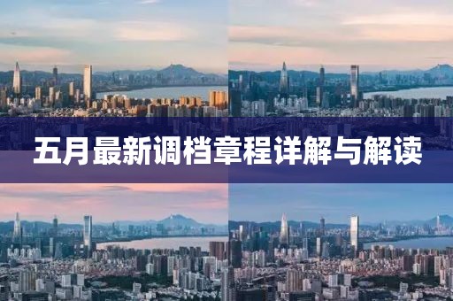 五月最新调档章程详解与解读