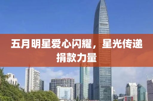 五月明星爱心闪耀，星光传递捐款力量