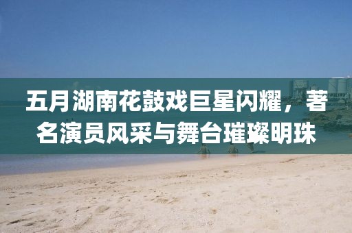 五月湖南花鼓戏巨星闪耀，著名演员风采与舞台璀璨明珠