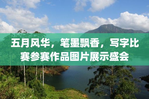 五月风华，笔墨飘香，写字比赛参赛作品图片展示盛会