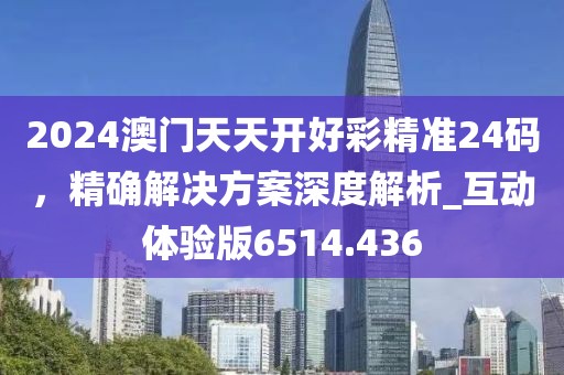 2024澳门天天开好彩精准24码，精确解决方案深度解析_互动体验版6514.436