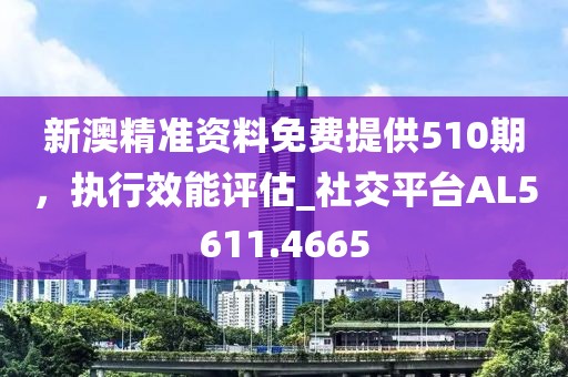 新澳精准资料免费提供510期，执行效能评估_社交平台AL5611.4665