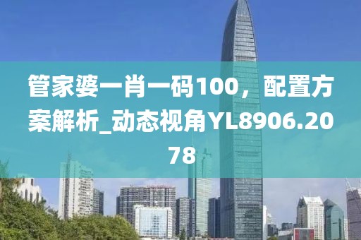 管家婆一肖一码100，配置方案解析_动态视角YL8906.2078