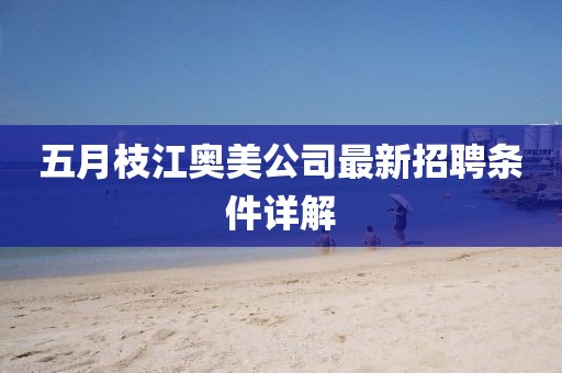 五月枝江奥美公司最新招聘条件详解